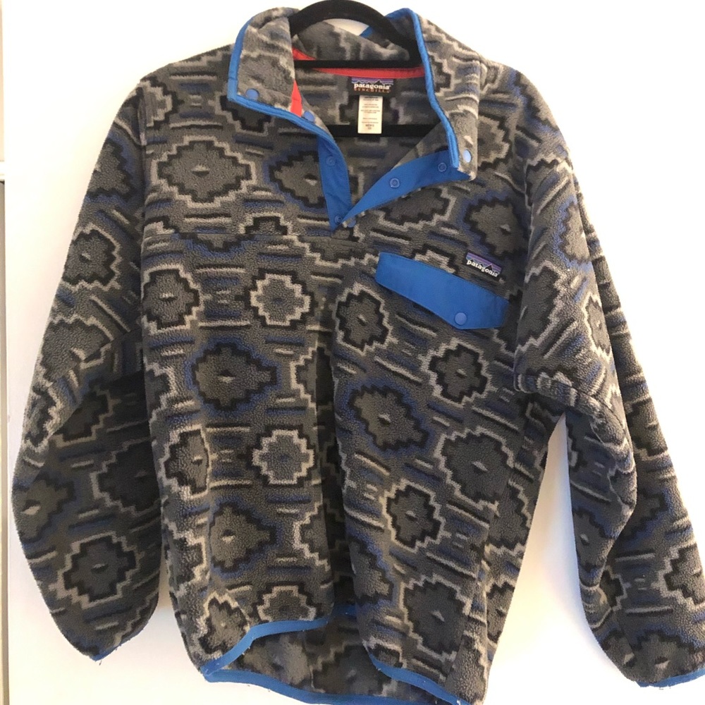 Patagonia Aztec Pattern Synchilla Fleece Pullover
